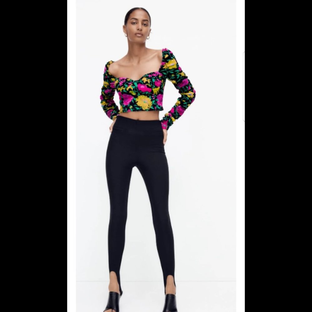 Zara Floral Printed Top